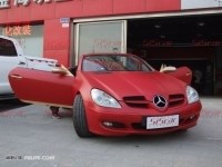 5i5car內(nèi)飾改裝|奔馳|SLK200|全車內(nèi)飾定制改裝改裝|座椅麂皮頂棚|