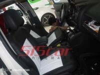 5i5car內(nèi)飾改裝|JEEP|指南者|黑白配色|個(gè)性真皮座椅|內(nèi)飾定制改裝案例欣賞