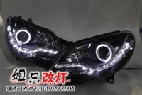 新寶來(lái)天使眼大燈總成改裝，龍鼎新寶來(lái)氙氣大燈總成，寶來(lái)LED淚眼大燈總成