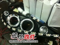標(biāo)致206臺(tái)灣秀山大燈總成改裝雙光透鏡，天使眼，淚眼，氙氣燈