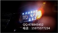 10款現(xiàn)代新勝達(dá)天使眼大燈總成 雙光透鏡LED淚眼 氙氣燈