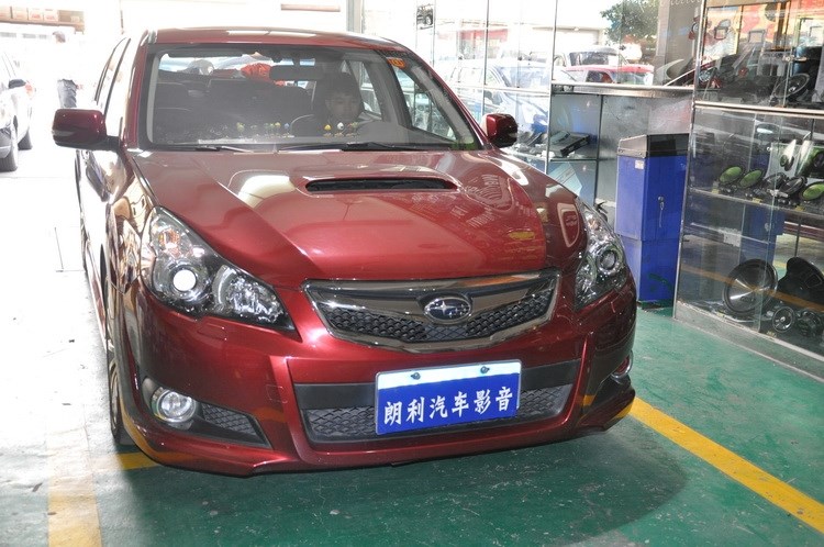【佛山朗利汽車影音】斯巴魯力獅改裝魔立方S-165汽車音響