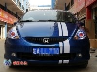 合肥飛度改燈 天使眼 惡魔眼 氙氣燈 【改燈篇】合肥極限車改