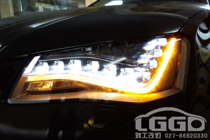 奧迪A8L原裝位升級奧迪A8LW12-S8全LED大燈