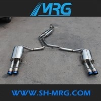 奧迪A6L改裝S6 A6L2.0T改裝專用排氣管 A6排氣管 中尾段 跑車音