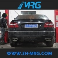 奔馳E260敞篷改裝排氣管 E260兩門跑車音改裝排氣管 中尾段跑車音