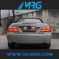 奔馳E260敞篷改裝排氣管 E260敞篷四出排氣 E260改裝E350 原裝位