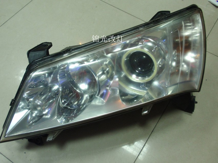 帝豪EC718車燈改裝氙氣大燈Q5雙光透鏡電裝安定器拆車件超亮LED天使眼