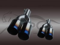 通用烤藍(lán)雙嘴2改裝排氣管F009品牌