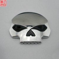 哈雷戴維森 啞黑骷髏頭 個性車貼 汽車改裝 骷髏車標(biāo) 精美車貼