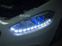 菲亞特菲翔汽車改裝氙氣燈新博世雙光透鏡原裝歐司朗安定器拆車件