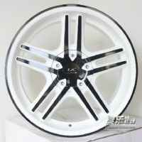 17寸4*100/114.3伊蘭特騏達吉利鋒范改裝復合孔輪轂胎鈴鋼圈YLX