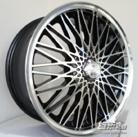 17寸4*100/108日系 雪弗蘭 標致 雪鐵龍改裝鋁合金輪轂符合孔鋼圈胎鈴YLX