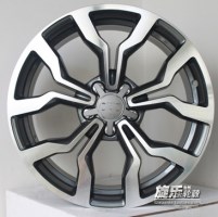 18寸奧迪系列專(zhuān)用 改裝鋁合金輪轂5*112槍灰亮面胎鈴鋼圈YLX