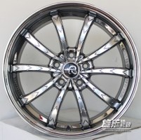 18寸5*114.3凌志 英菲尼迪 銳志 逍客改裝蛇紋輪轂電鍍胎鈴YLX