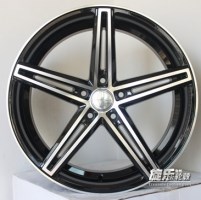 19寸8.5j 5*114.3 CV5款內(nèi)凹 黑色車(chē)面 銳志凌志日系改裝輪轂YLX