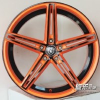 CV5橙色電詠20寸9J 5*114.3 英菲尼迪日系改裝鋁合金輪轂胎鈴X