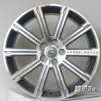 新品20寸8.5J 5*120路虎 攬勝專用改裝鋁合金輪轂槍灰車面胎鈴TCX