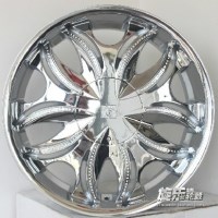 20寸8J 6*114.3/120起亞霸銳 凱迪拉克SRX 改裝電鍍輪轂胎鈴XTC