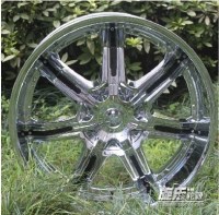 24寸5孔 6孔 blank ET18盲孔 越野車改裝電鍍輪轂胎鈴展示YL