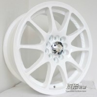16寸日系大眾馬三力獅改裝鋁合金輪轂5*100/114.3白色胎鈴YLX