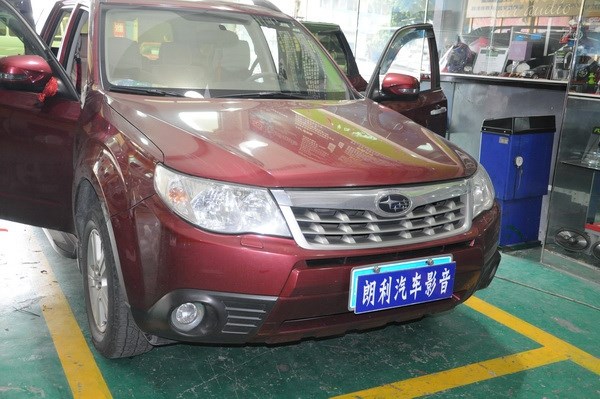 【佛山朗利】斯巴魯森林人簡(jiǎn)改富聲FUSION汽車(chē)音響+高音倒模