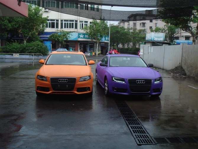 深圳膜幻色彩專業(yè)汽車改色貼膜奧迪改色案例