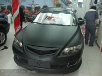 深圳汽車改色貼膜馬自達改色案例亞光貼膜