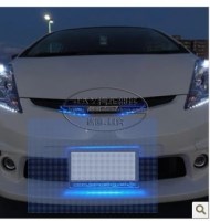 酷炫發(fā)光車牌架 LED發(fā)光汽車號牌底架 個(gè)性汽車改裝牌架 XJ車牌架