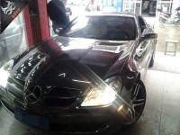 奔馳SL350改色貼膜作業(yè)