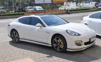 保時(shí)捷panamera970改4STURBO中尾段排氣管/尾嘴/碳纖尾翼