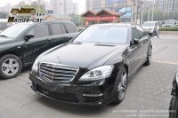 奔馳S級(jí)W221改S65AMG包圍奔馳改S65AMG排氣
