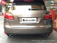 保時捷958卡宴改TURBO尾嘴包圍套件保時捷958改TURBO排氣卡宴改TURBO大包圍卡宴改裝