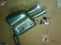 奧迪S4排氣鼓升級件 B8/B9新舊款通裝 2009-2013奧迪A4L改S4排氣