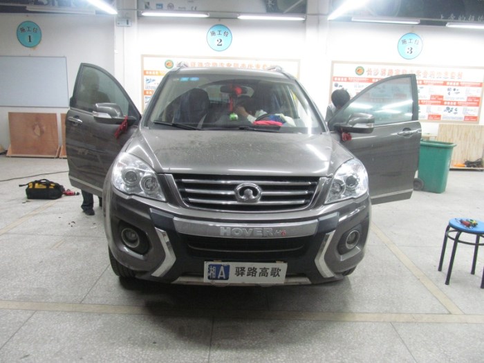 長沙汽車音響改裝/湖南長沙汽車音響改裝/長沙長城哈弗H6音響改裝升級/長沙驛路高歌汽車音響改裝