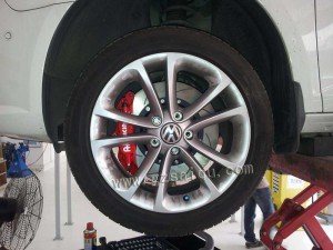 大眾CC升級AP5200剎車套裝案例