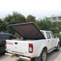 鄭州日產(chǎn)皮卡車后箱平蓋平板蓋bed cover 歐美款液壓撐桿蓋子雨蓬