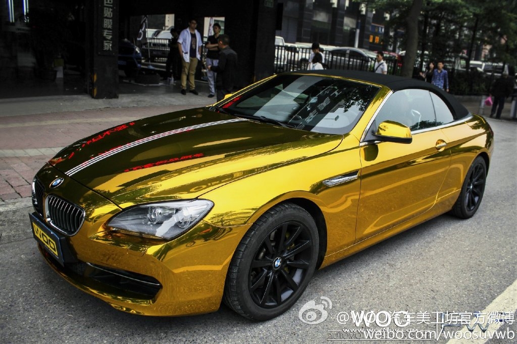 WOO汽車美工坊出品，寶馬640I電鍍金