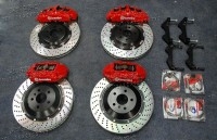 奔馳A/B/G/S/C/E/M/GLK/CLS/SL/180/200/260/280/350/500改裝BREMBO前八活塞后四活塞剎車套件