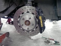 奧迪A1A3A5A7A8A4LA6LRS5S5S6S7S8Q3Q5TT 改裝AP5200剎車 卡鉗分泵碟盤皮