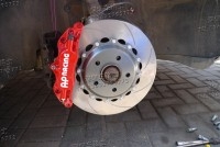 英菲尼迪G25G37/FX35/37/25/QX50/QX70/JX35 中華駿捷尊稱酷寶 改裝AP5200剎車套件 卡鉗分泵碟盤皮