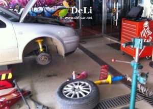 大連德利汽車改裝高4  B12避震