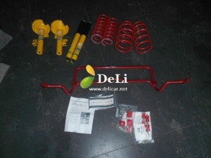 大連德利汽車改裝福克斯改B12避震愛巴赫防傾桿