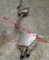 奧迪A4L排氣改裝 B7 B8消音器 A4 B9 排氣管中尾段 B9消音器消聲器 原廠拆車件