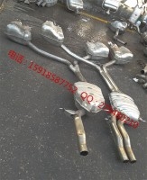 奧迪S5排氣改裝 S4 SQ5排氣 A4L A5消音器 S8排氣管改裝 消聲器 S7消音器 原廠拆車件