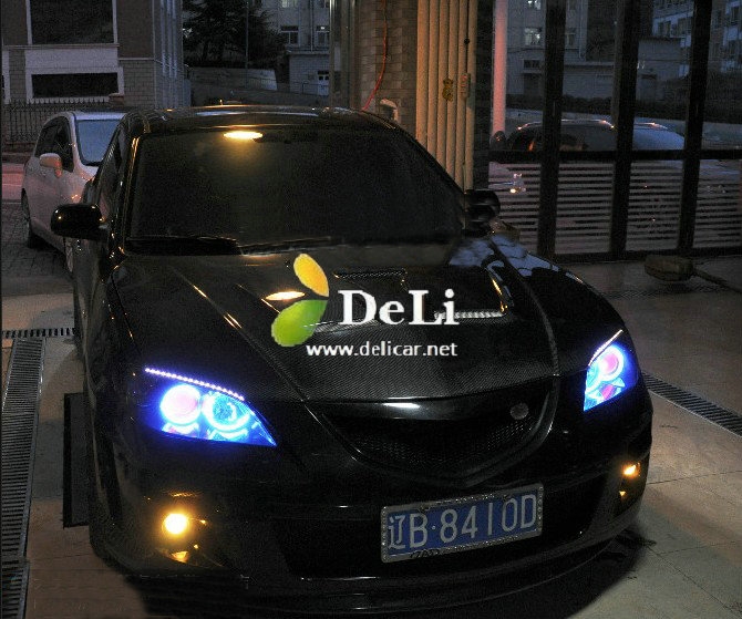 大連德利汽車改裝馬自達(dá)3改裝獅特拉桿 Aspec排氣 碳纖維機(jī)蓋子 包圍