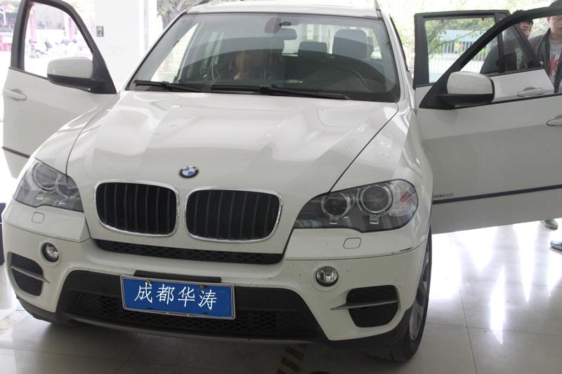 成都華濤寶馬X5汽車音響改裝升級曼斯特