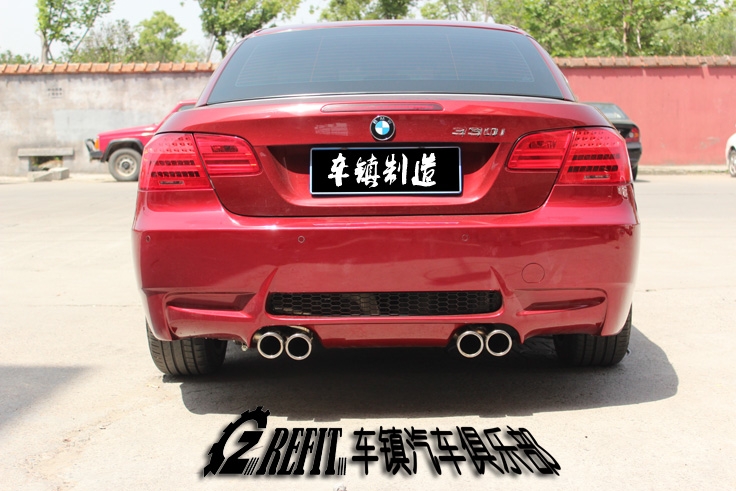 【車鎮(zhèn)改裝】寶馬330改M3款后保險(xiǎn)杠+aspec中尾段