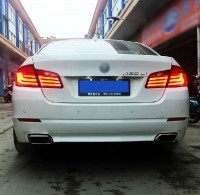 寶馬GT535I改裝550i尾喉GT528排氣方嘴 尾唇530LI方口BMW 5系后唇