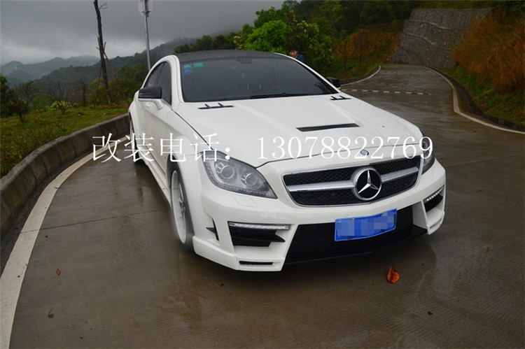新款奔馳W218改裝寬體大包圍奔馳CLS300保險杠CLS350機蓋尾翼配件